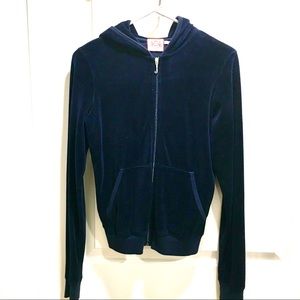 JUICY COUTURE Navy Velour Jacket